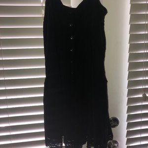 Black Button-Down Romper